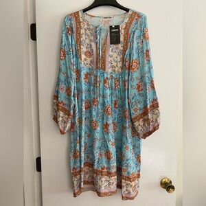 Floral Paisley Dress size XL NWT